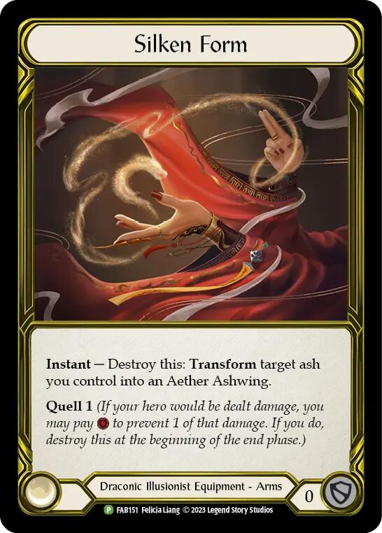 Silken Form (Golden) [FAB151] (Promo)  Cold Foil | The CG Realm