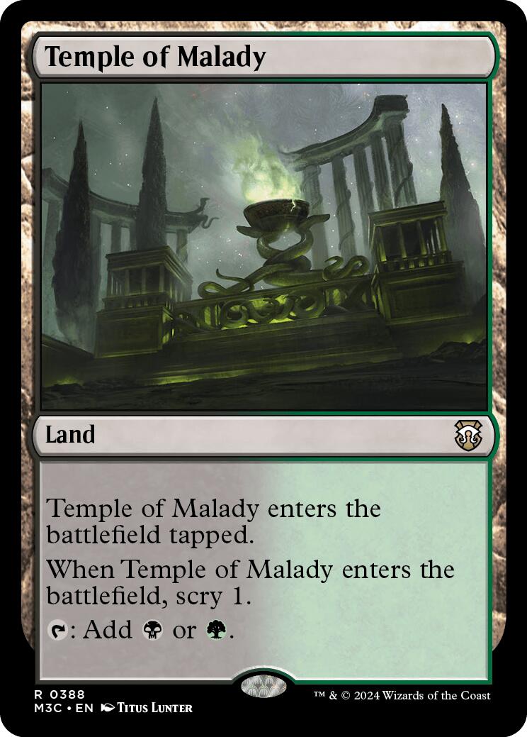 Temple of Malady [Modern Horizons 3 Commander] | The CG Realm