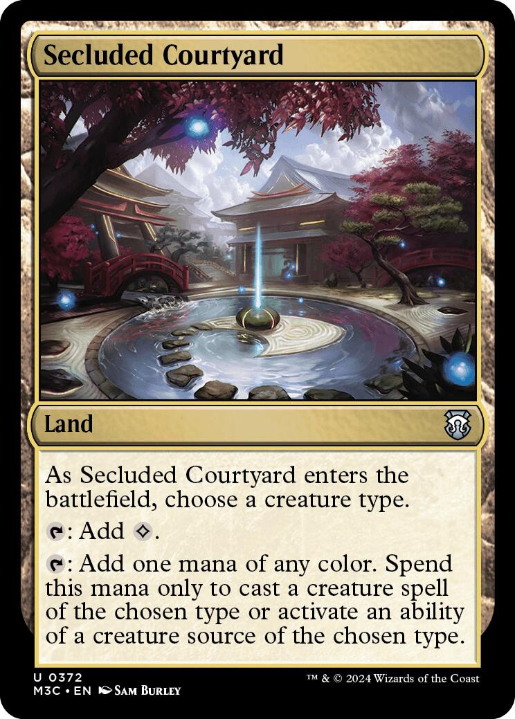 Secluded Courtyard [Modern Horizons 3 Commander] | The CG Realm