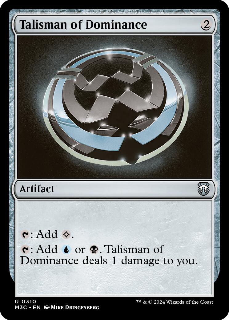 Talisman of Dominance [Modern Horizons 3 Commander] | The CG Realm