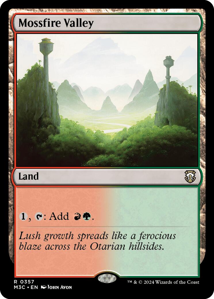 Mossfire Valley [Modern Horizons 3 Commander] | The CG Realm