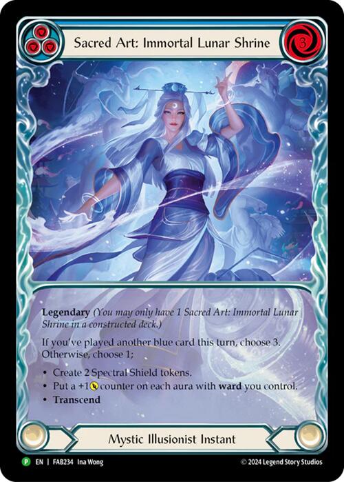 Sacred Art: Immortal Lunar Shrine [FAB234] (Promo)  Rainbow Foil | The CG Realm