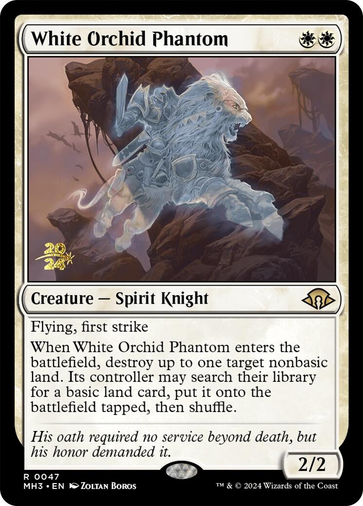 White Orchid Phantom [Modern Horizons 3 Prerelease Promos] | The CG Realm