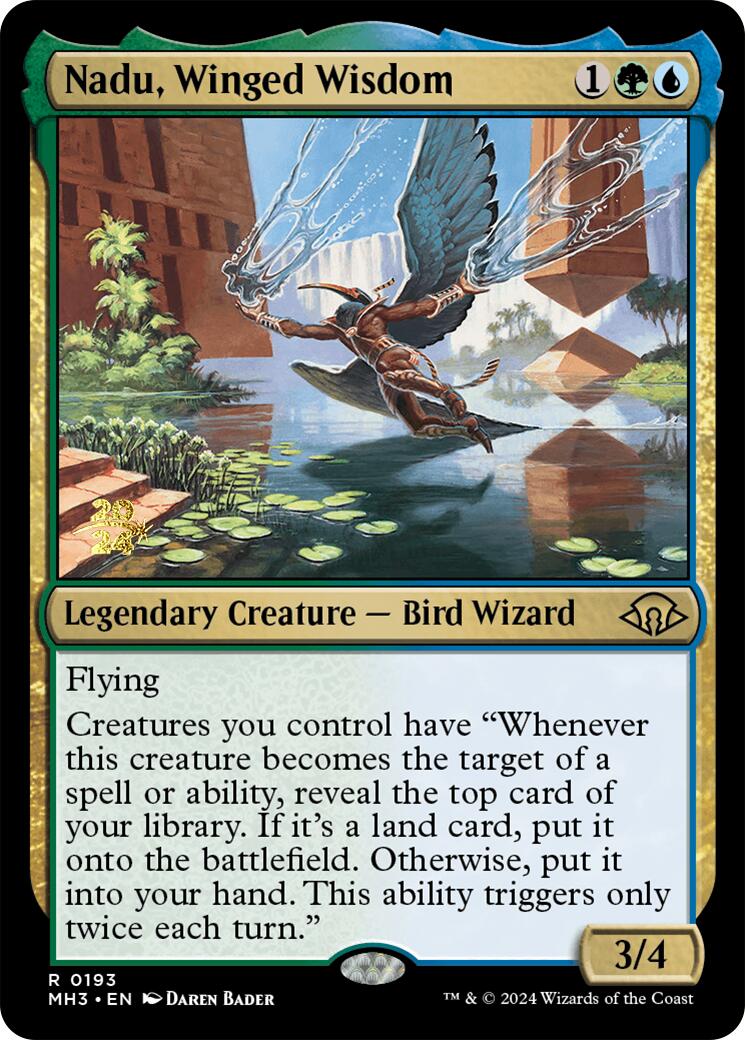 Nadu, Winged Wisdom [Modern Horizons 3 Prerelease Promos] | The CG Realm