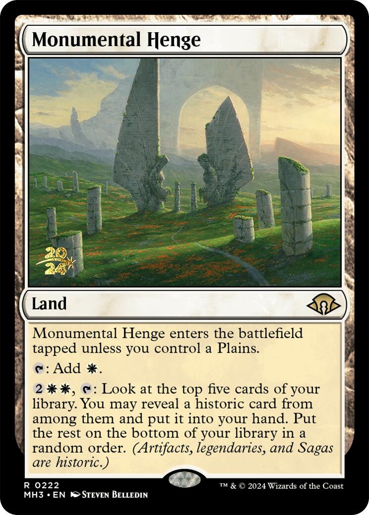 Monumental Henge [Modern Horizons 3 Prerelease Promos] | The CG Realm