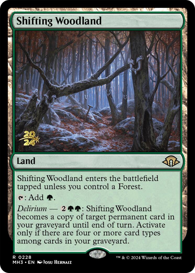 Shifting Woodland [Modern Horizons 3 Prerelease Promos] | The CG Realm