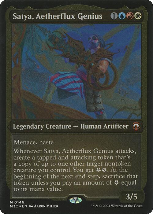 Satya, Aetherflux Genius (Display Commander) [Modern Horizons 3 Commander] | The CG Realm