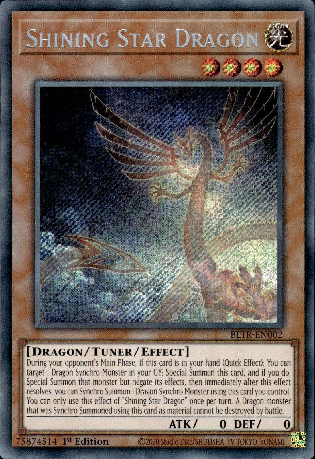 Shining Star Dragon [BLTR-EN002] Secret Rare | The CG Realm