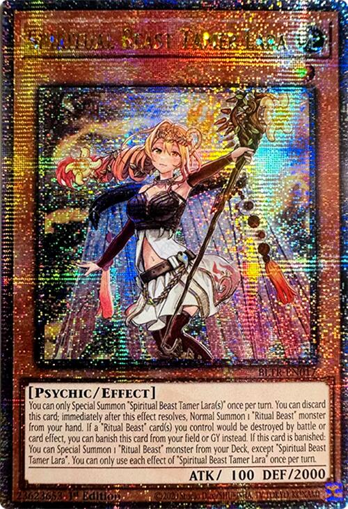 Spiritual Beast Tamer Lara (Quarter Century Secret Rare) [BLTR-EN017] Quarter Century Secret Rare | The CG Realm