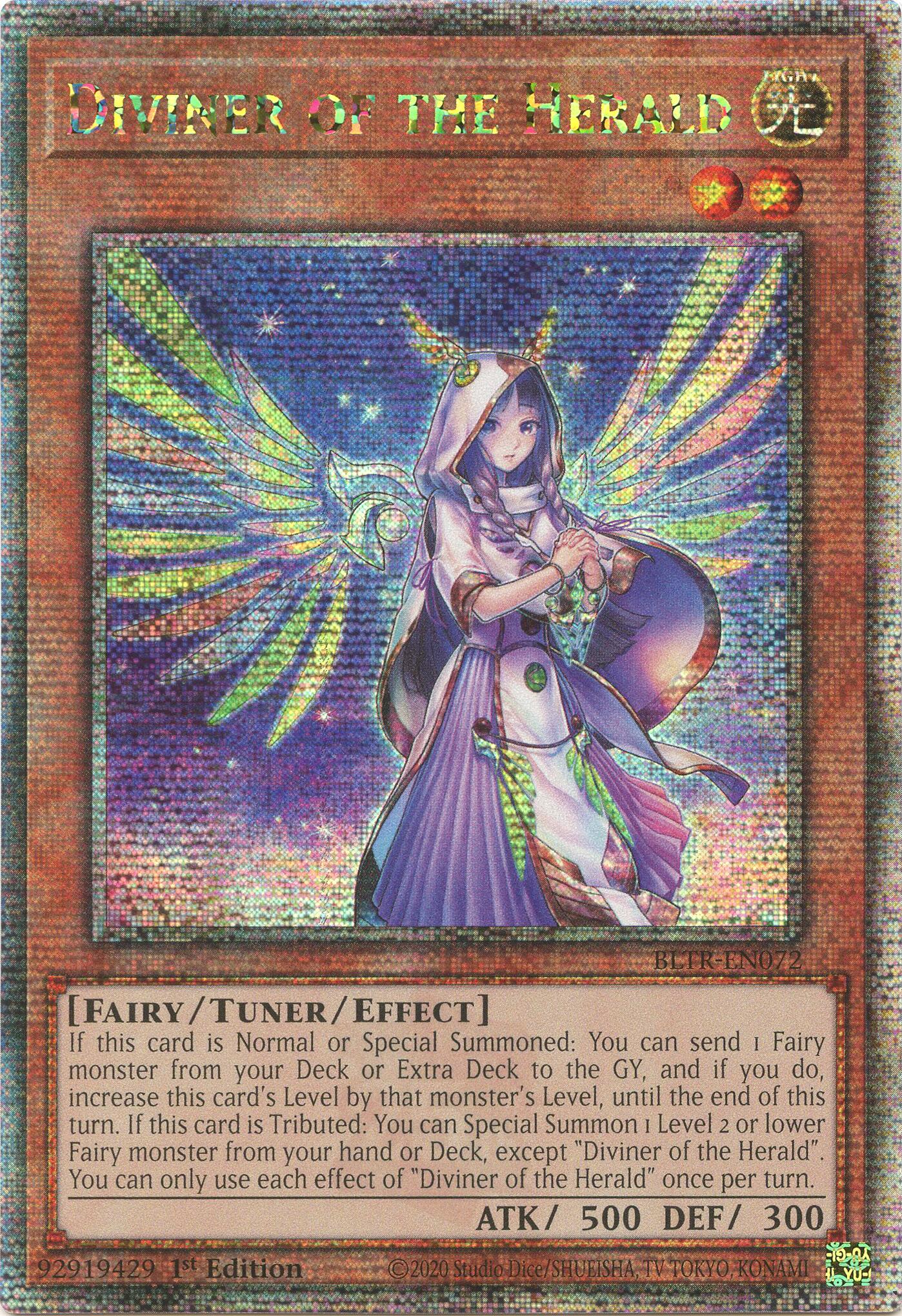 Diviner of the Herald (Quarter Century Secret Rare) [BLTR-EN072] Quarter Century Secret Rare | The CG Realm