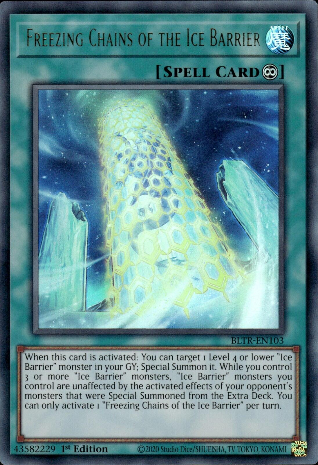 Freezing Chains of the Ice Barrier [BLTR-EN103] Ultra Rare | The CG Realm