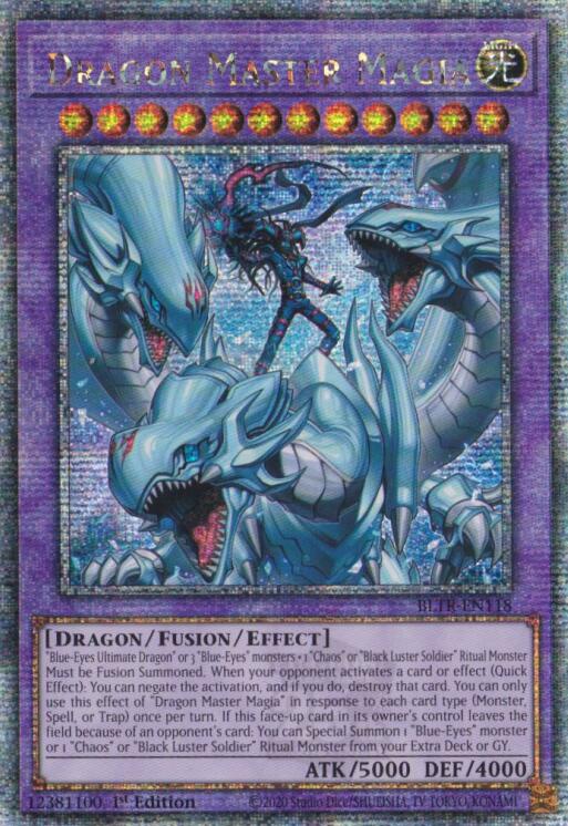 Dragon Master Magia (Quarter Century Secret Rare) [BLTR-EN118] Quarter Century Secret Rare | The CG Realm