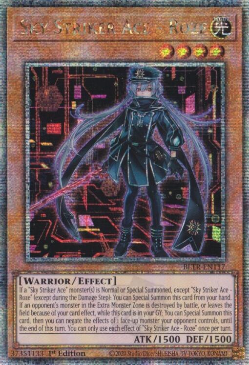 Sky Striker Ace - Roze (Alternate Art) (Quarter Century Secret Rare) [BLTR-EN117] Quarter Century Secret Rare | The CG Realm