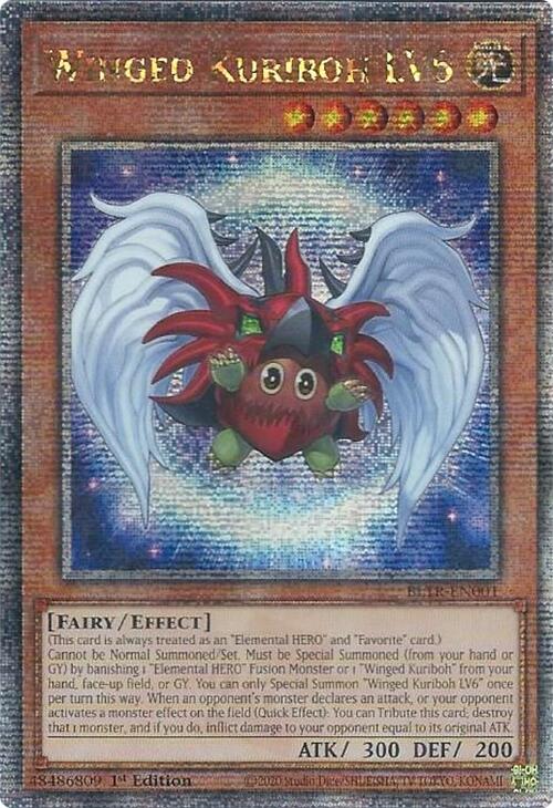 Winged Kuriboh LV6 (Quarter Century Secret Rare) [BLTR-EN001] Quarter Century Secret Rare | The CG Realm