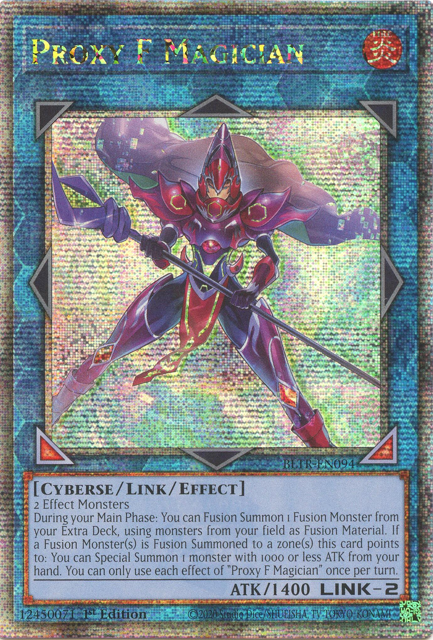 Proxy F Magician (Quarter Century Secret Rare) [BLTR-EN094] Quarter Century Secret Rare | The CG Realm