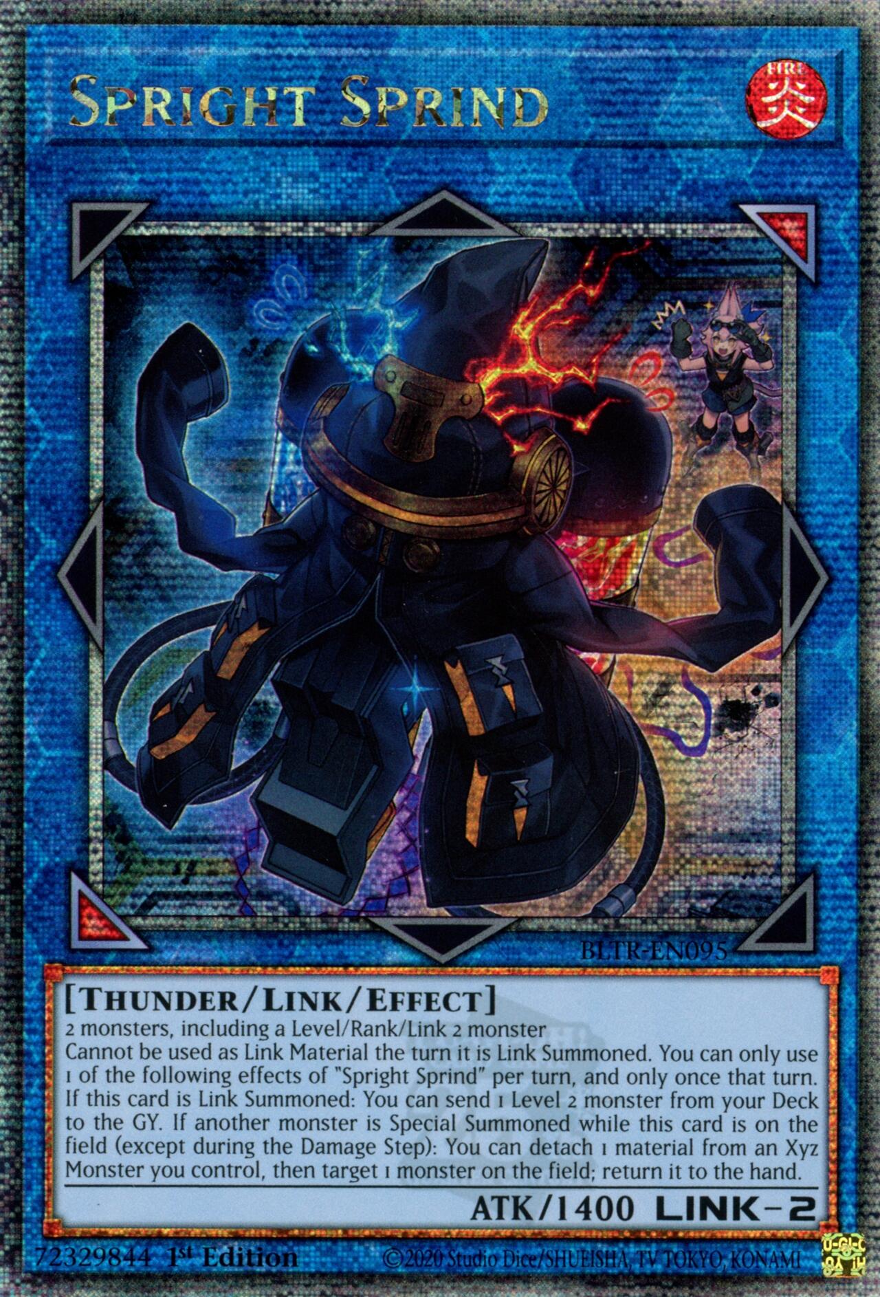 Spright Sprind (Quarter Century Secret Rare) [BLTR-EN095] Quarter Century Secret Rare | The CG Realm