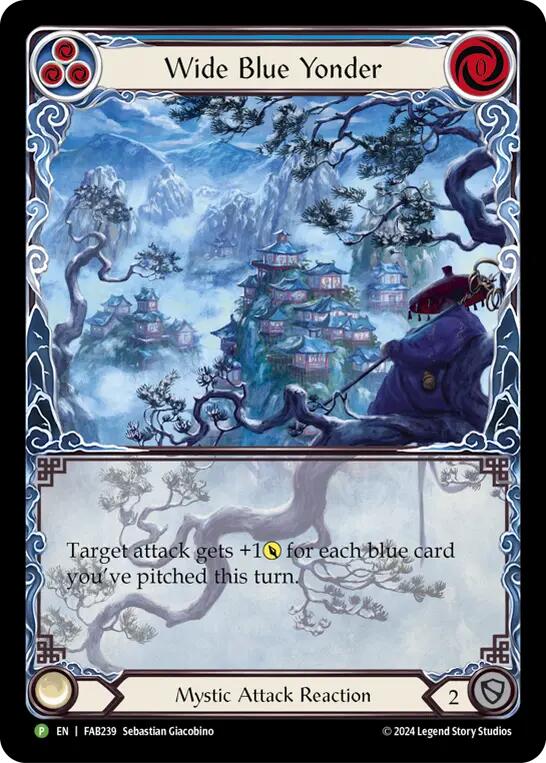 Wide Blue Yonder [FAB239] (Promo)  Rainbow Foil | The CG Realm
