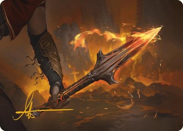 The Spear of Leonidas Art Card (Gold-Stamped Signature) [Assassin's Creed Art Series] | The CG Realm