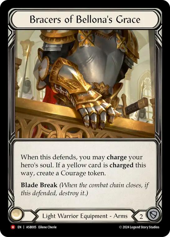 Bracers of Bellona's Grace [ASB005] (Armory Deck: Boltyn)  Rainbow Foil | The CG Realm