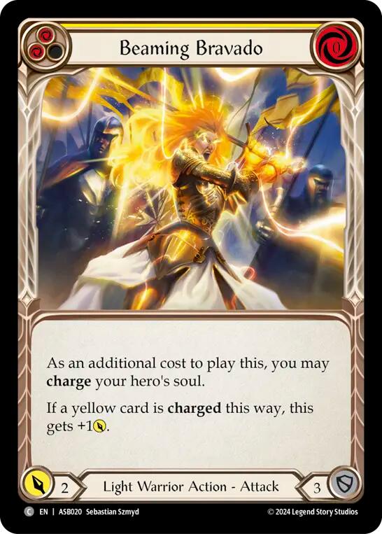 Beaming Bravado (Yellow) [ASB020] (Armory Deck: Boltyn) | The CG Realm