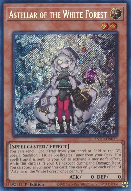 Astellar of the White Forest [INFO-EN013] Secret Rare | The CG Realm