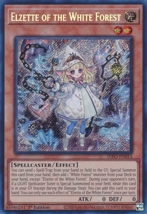 Elzette of the White Forest [INFO-EN014] Secret Rare | The CG Realm