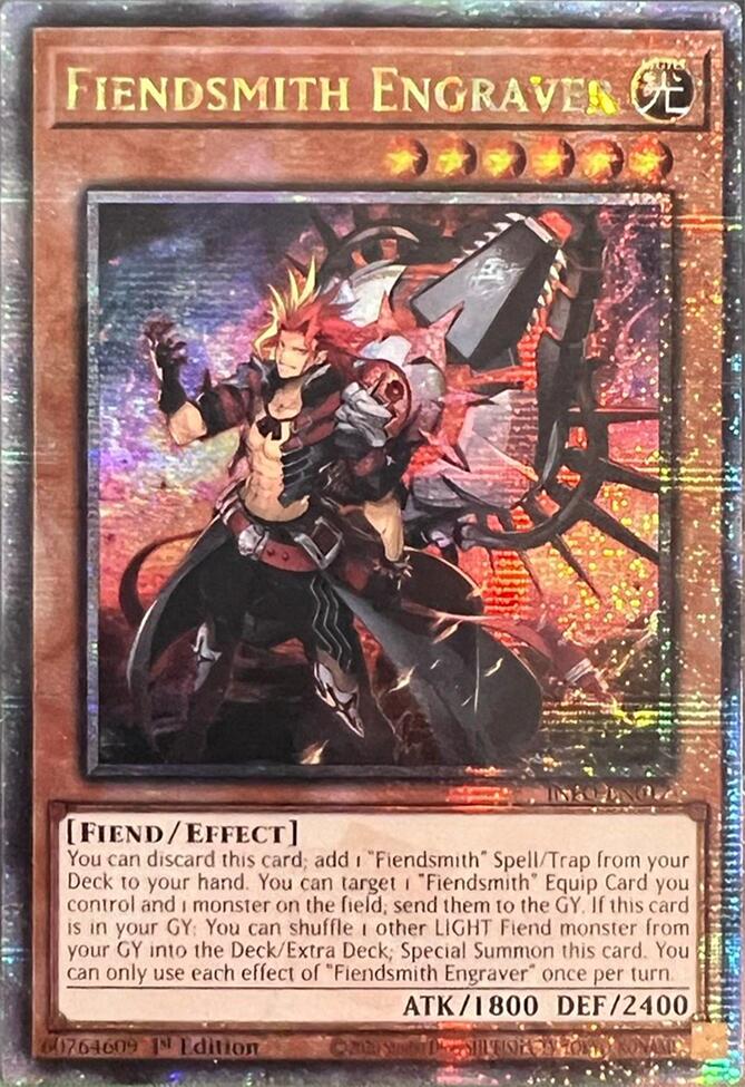 Fiendsmith Engraver (Quarter Century Secret Rare) [INFO-EN017] Quarter Century Secret Rare | The CG Realm