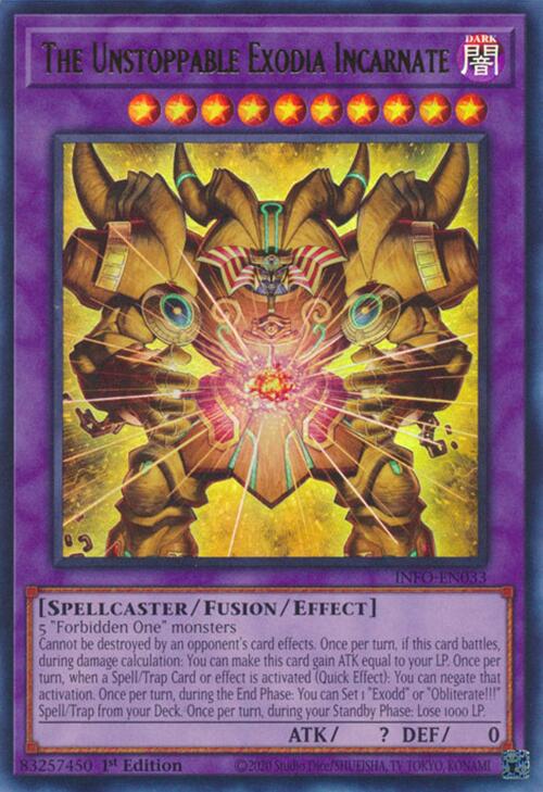 The Unstoppable Exodia Incarnate [INFO-EN033] Ultra Rare | The CG Realm