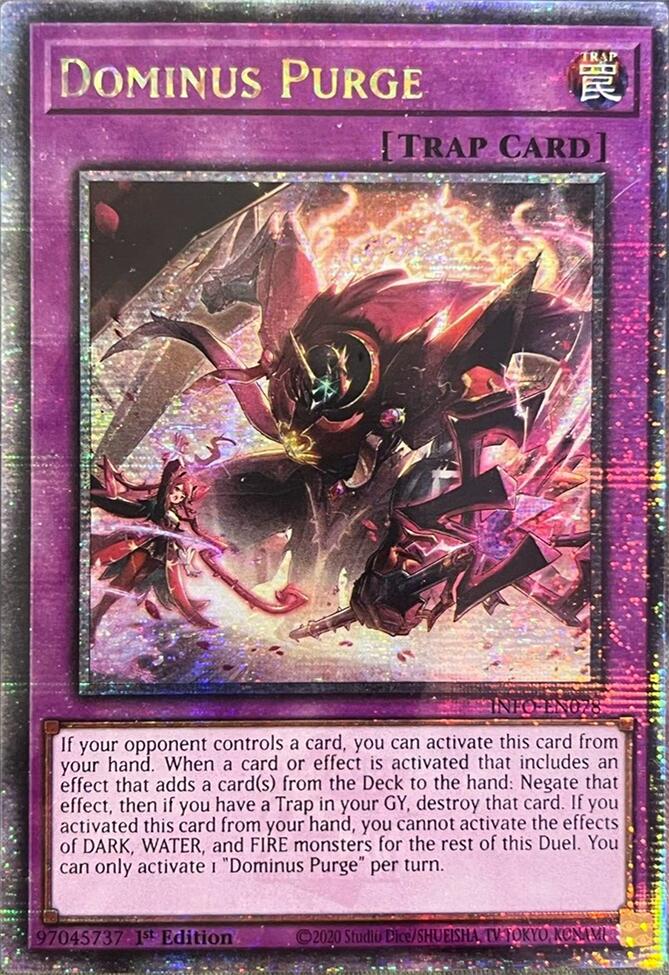 Dominus Purge (Quarter Century Secret Rare) [INFO-EN078] Quarter Century Secret Rare | The CG Realm