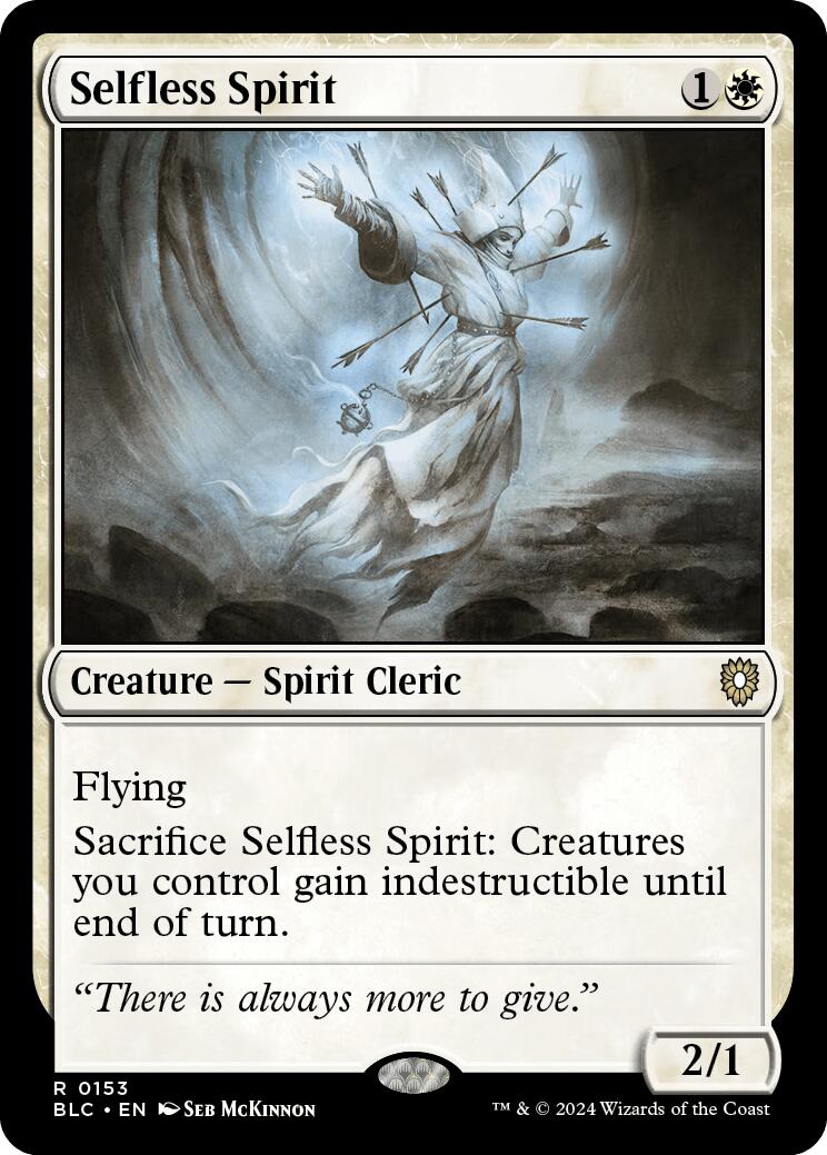 Selfless Spirit [Bloomburrow Commander] | The CG Realm