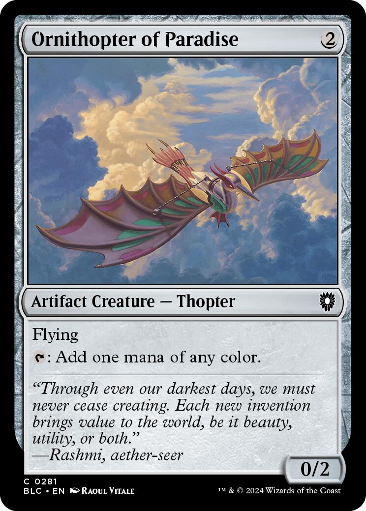 Ornithopter of Paradise [Bloomburrow Commander] | The CG Realm