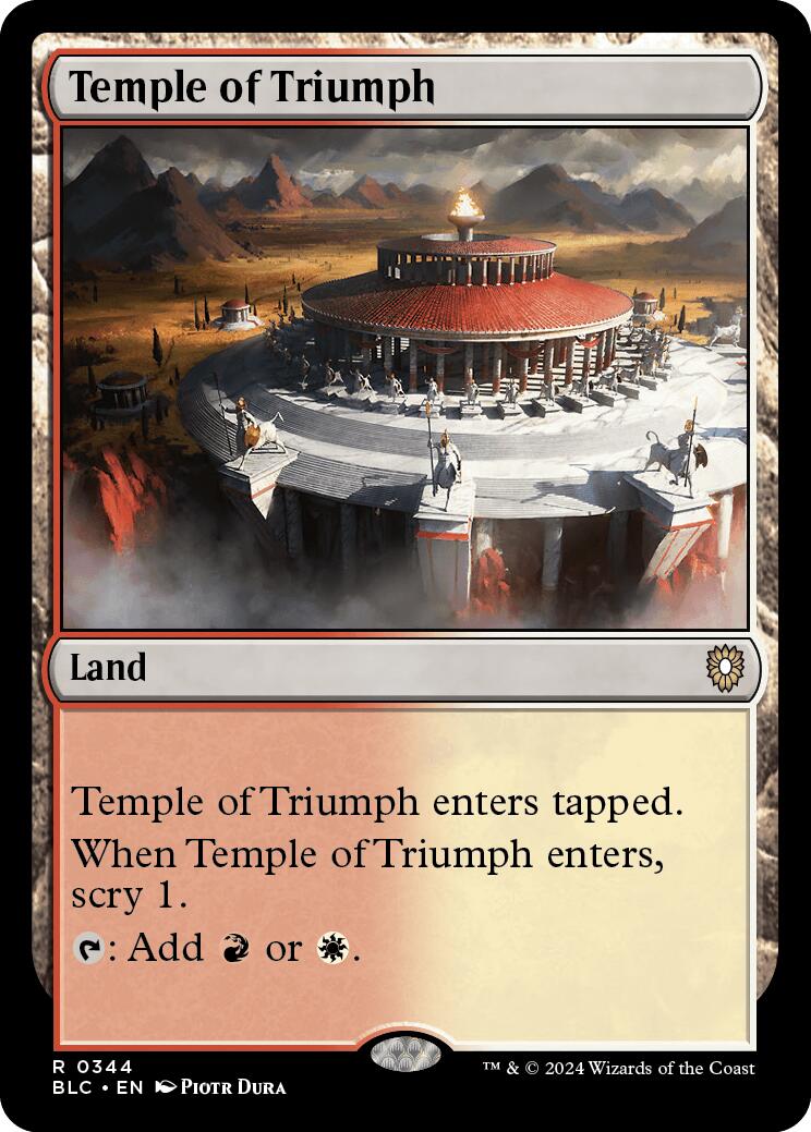 Temple of Triumph [Bloomburrow Commander] | The CG Realm