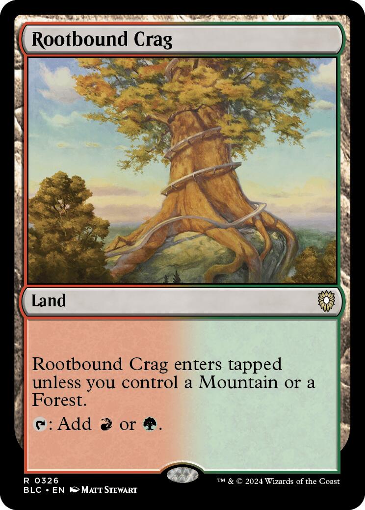 Rootbound Crag [Bloomburrow Commander] | The CG Realm