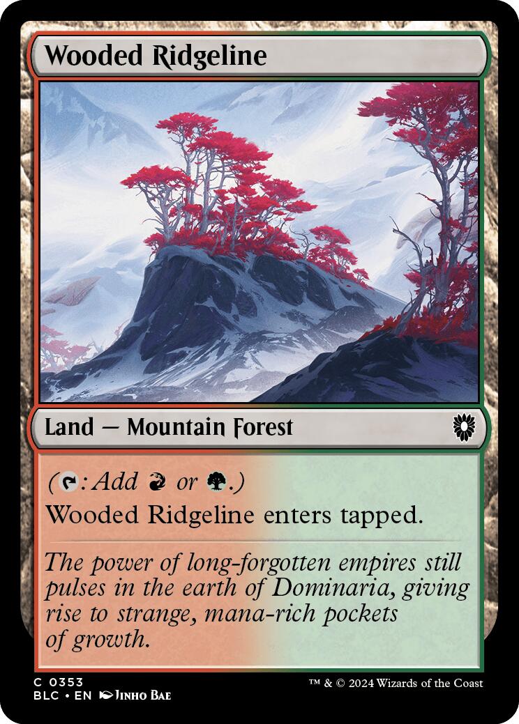 Wooded Ridgeline [Bloomburrow Commander] | The CG Realm