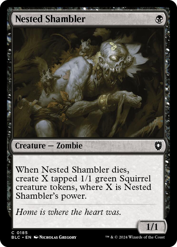 Nested Shambler [Bloomburrow Commander] | The CG Realm