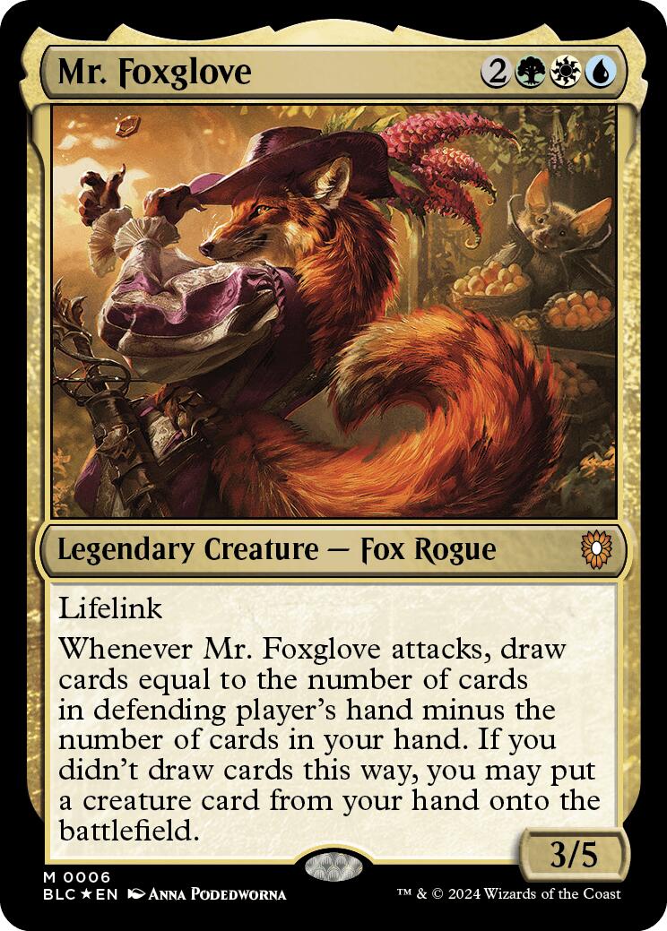 Mr. Foxglove [Bloomburrow Commander] | The CG Realm