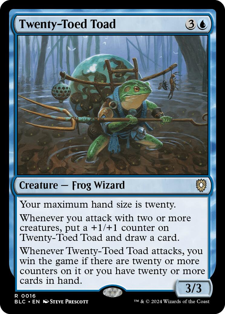 Twenty-Toed Toad [Bloomburrow Commander] | The CG Realm