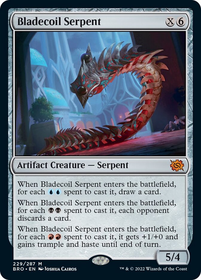 Bladecoil Serpent (Promo Pack) [The Brothers' War Promos] | The CG Realm