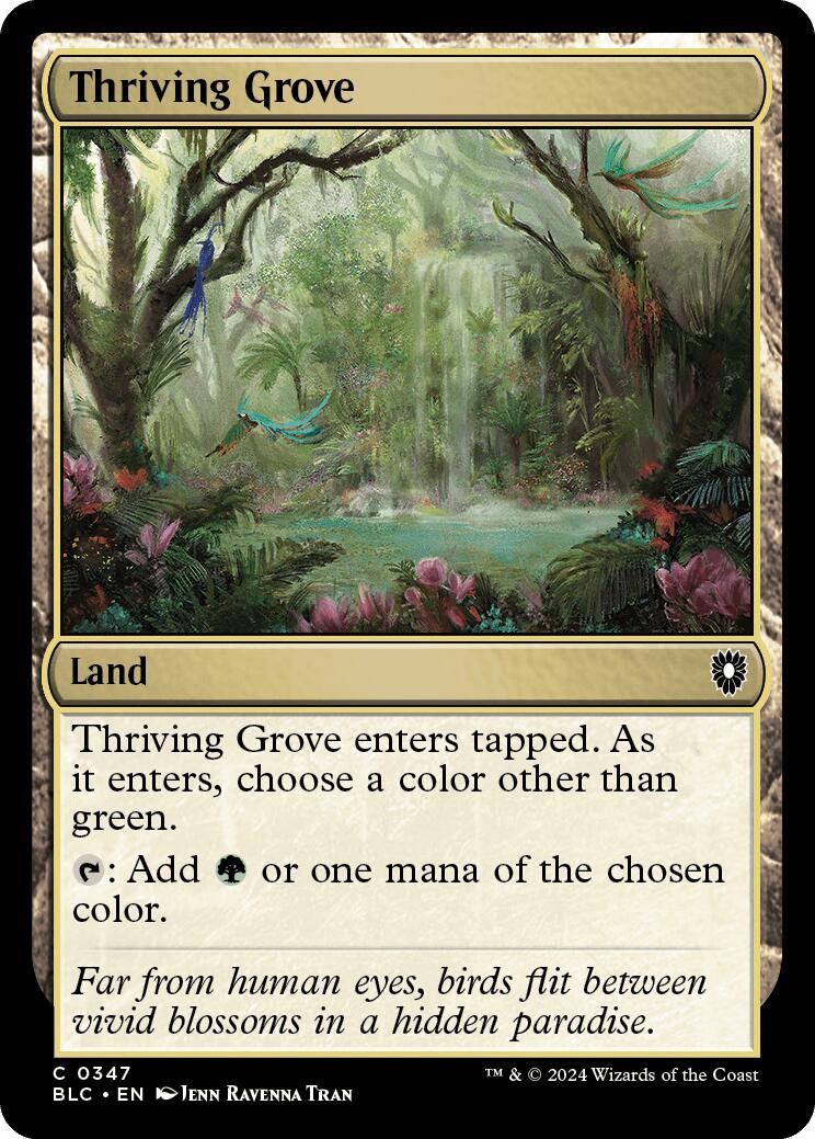 Thriving Grove [Bloomburrow Commander] | The CG Realm