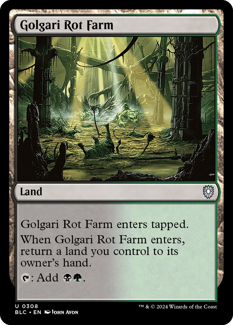 Golgari Rot Farm [Bloomburrow Commander] | The CG Realm