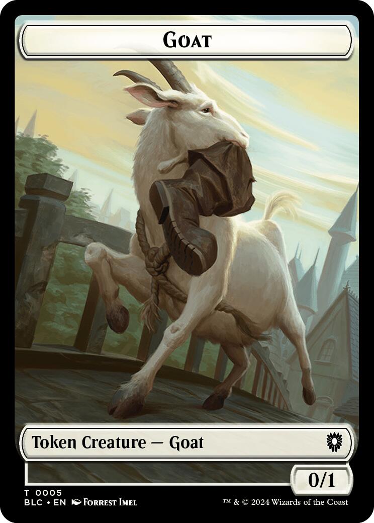 Goat // Wolf (032) Double-Sided Token [Bloomburrow Commander Tokens] | The CG Realm