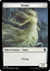 Spirit // Faerie Double-Sided Token [Bloomburrow Commander Tokens] | The CG Realm