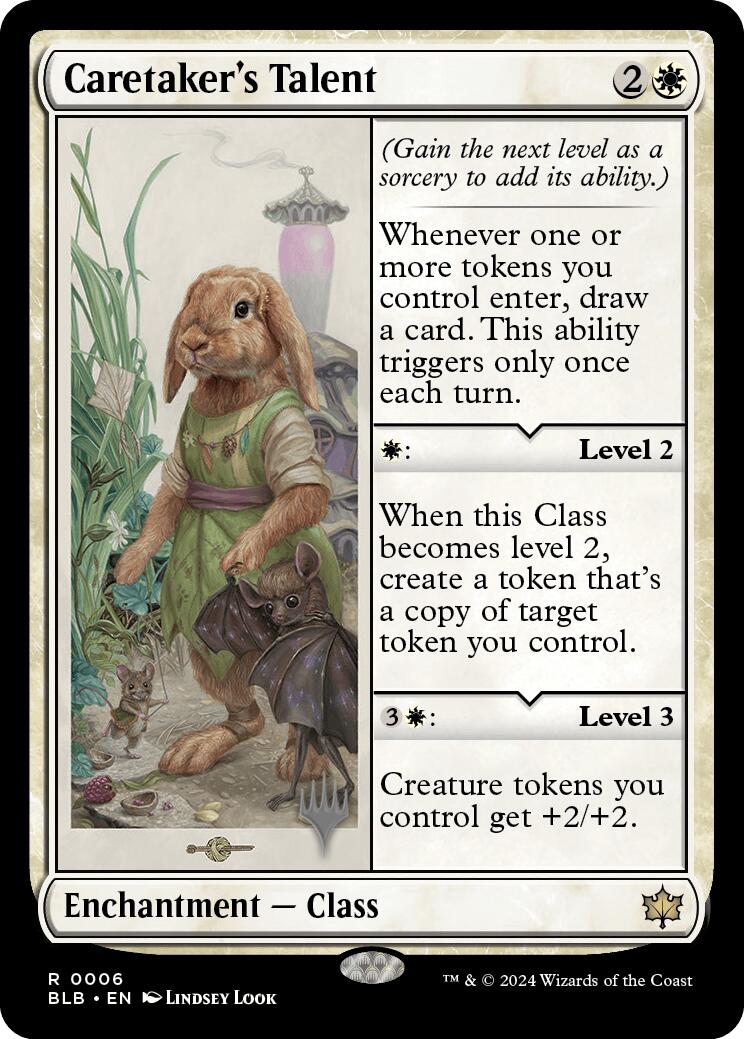 Caretaker's Talent (Promo Pack) [Bloomburrow Promos] | The CG Realm