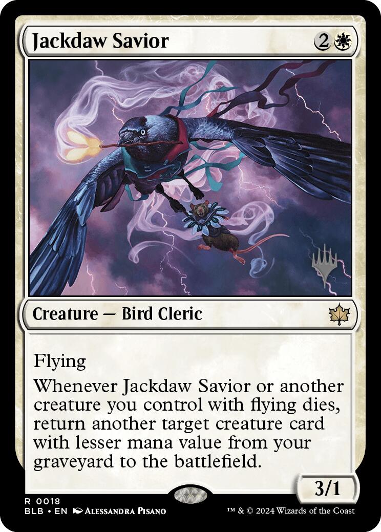 Jackdaw Savior (Promo Pack) [Bloomburrow Promos] | The CG Realm