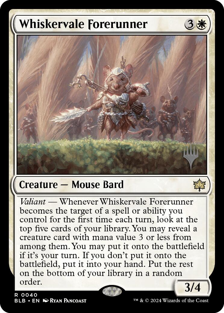 Whiskervale Forerunner (Promo Pack) [Bloomburrow Promos] | The CG Realm