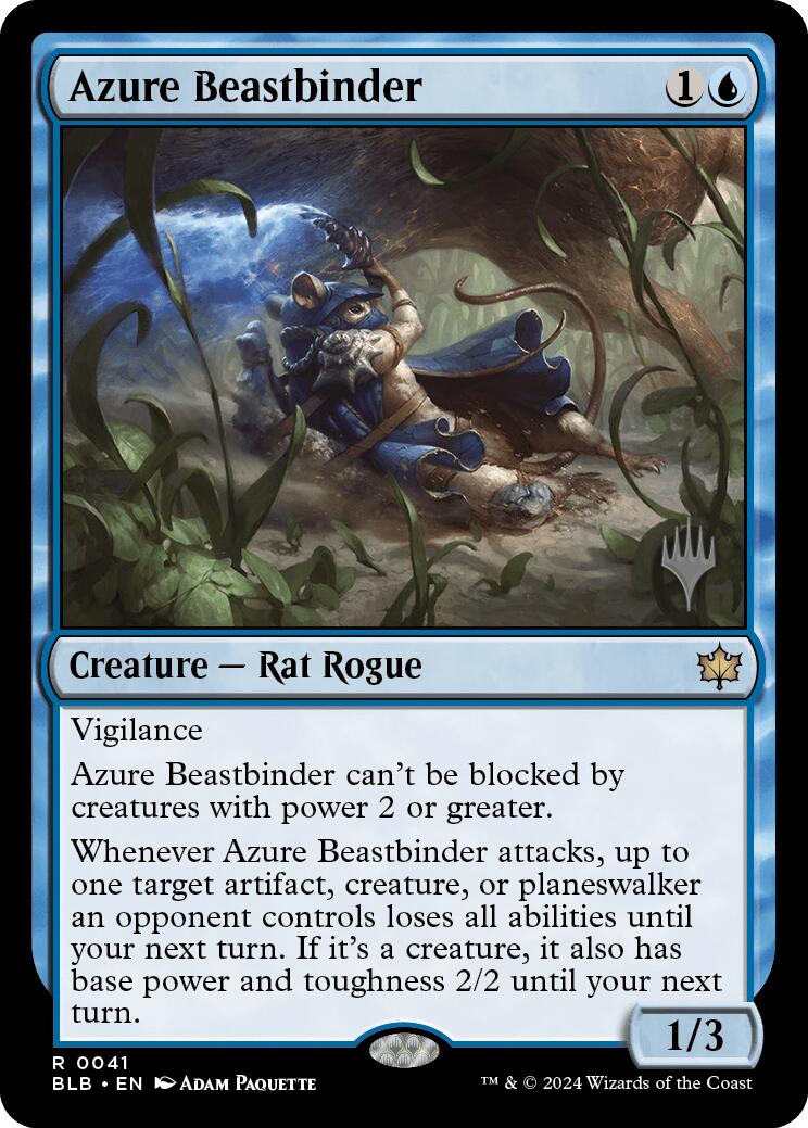 Azure Beastbinder (Promo Pack) [Bloomburrow Promos] | The CG Realm