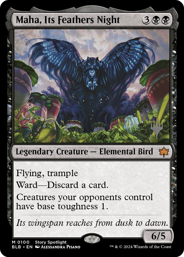 Maha, Its Feather Night (Promo Pack) [Bloomburrow Promos] | The CG Realm