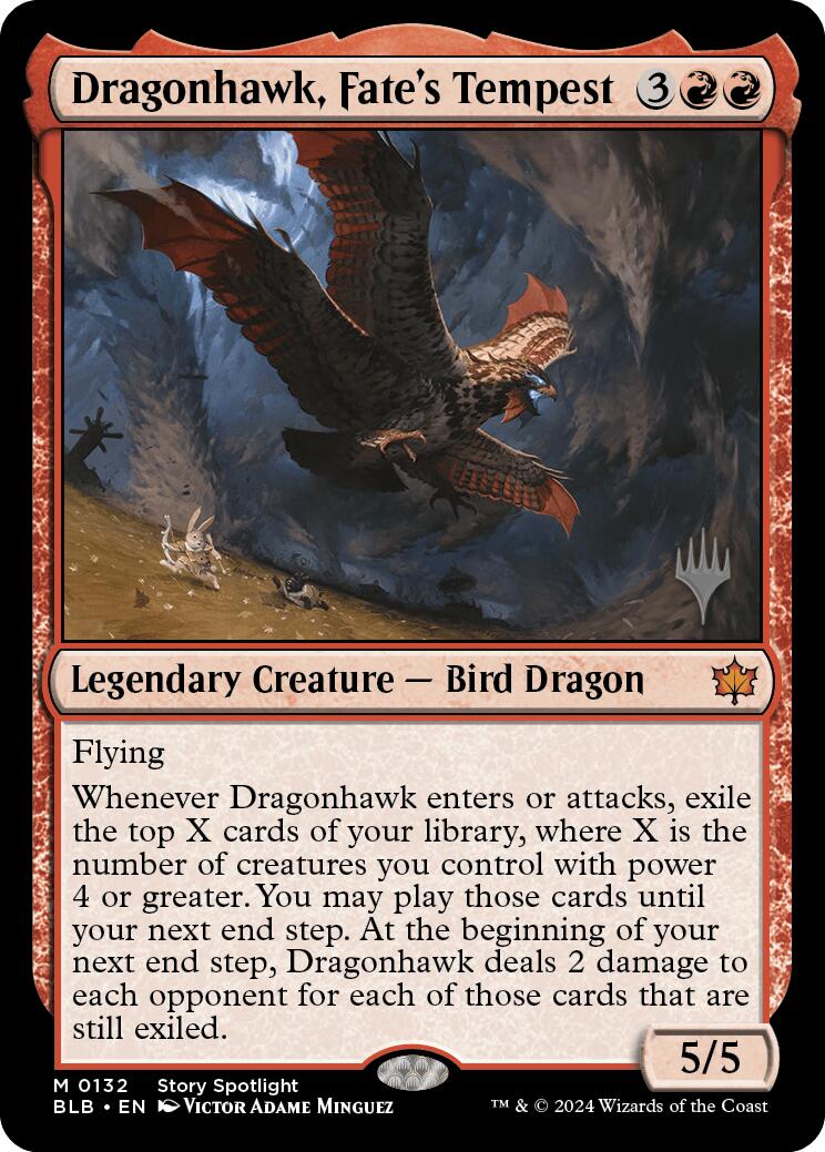 Dragonhawk, Fate's Tempest (Promo Pack) [Bloomburrow Promos] | The CG Realm