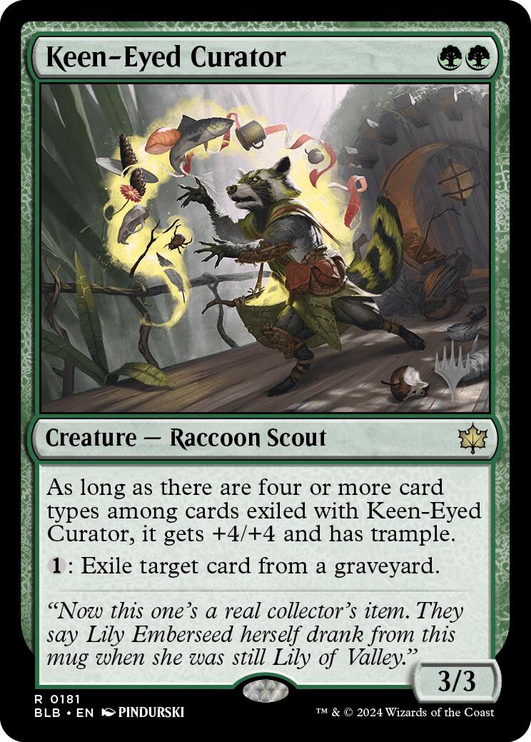 Keen-Eyed Curator (Promo Pack) [Bloomburrow Promos] | The CG Realm