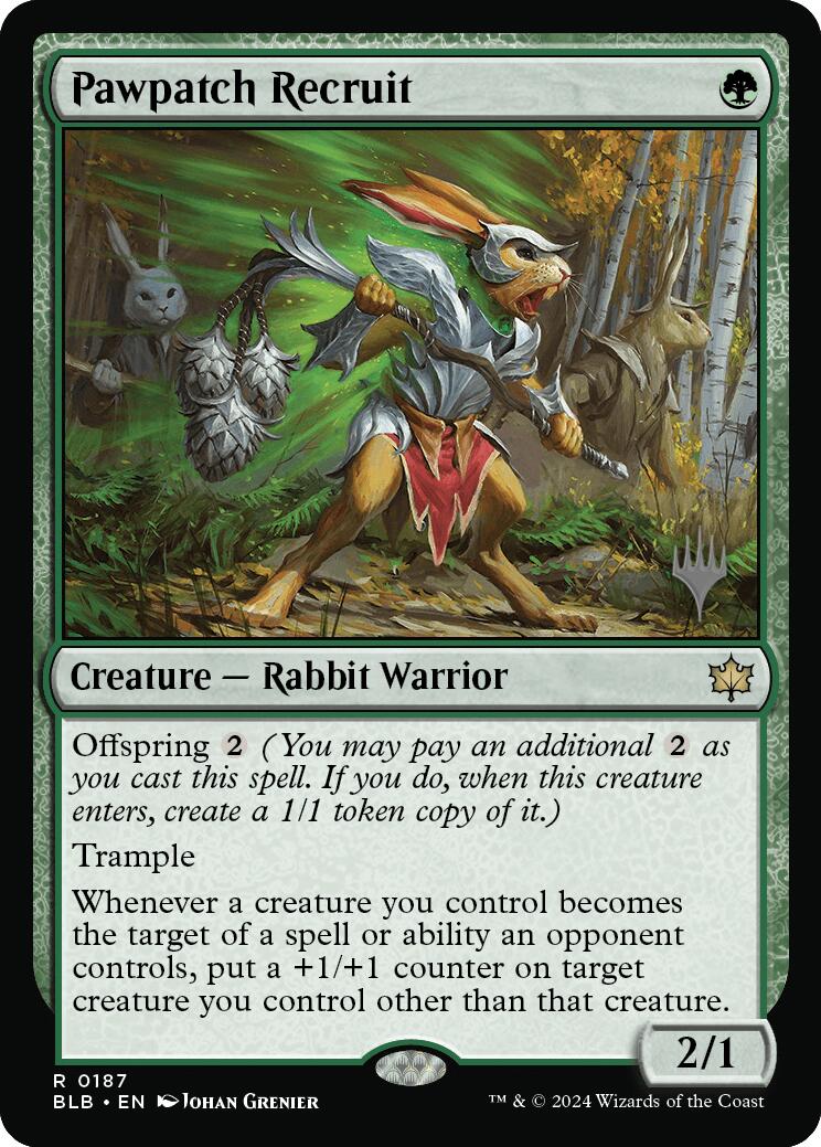 Pawpatch Recruit (Promo Pack) [Bloomburrow Promos] | The CG Realm